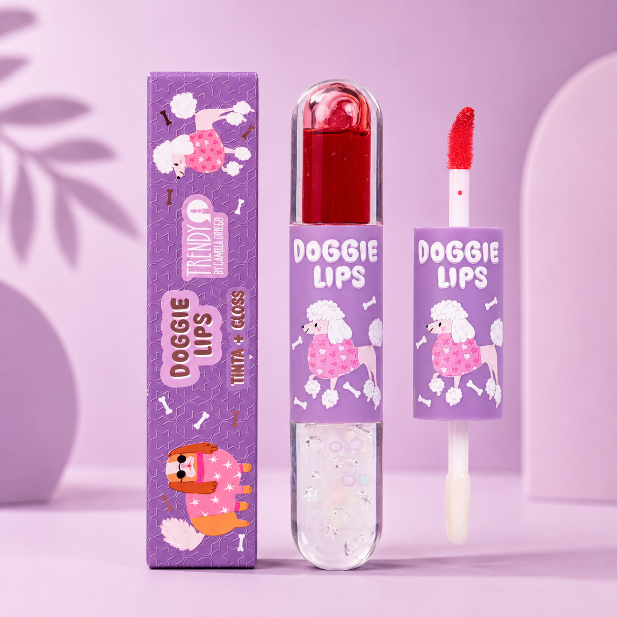 TINTA LABIAL Y BRILLO DOGGIE LIPS TRENDY