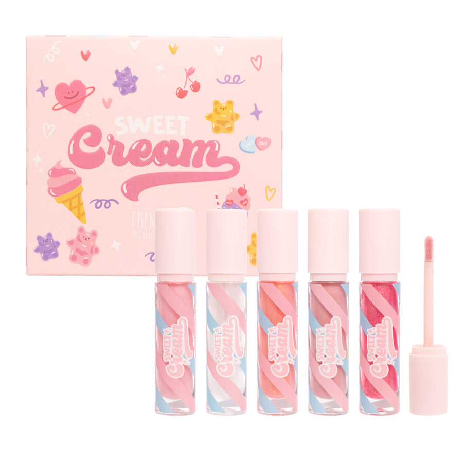 Kit brillo de labios Sweet Cream tonos satinados – Nia Vanity