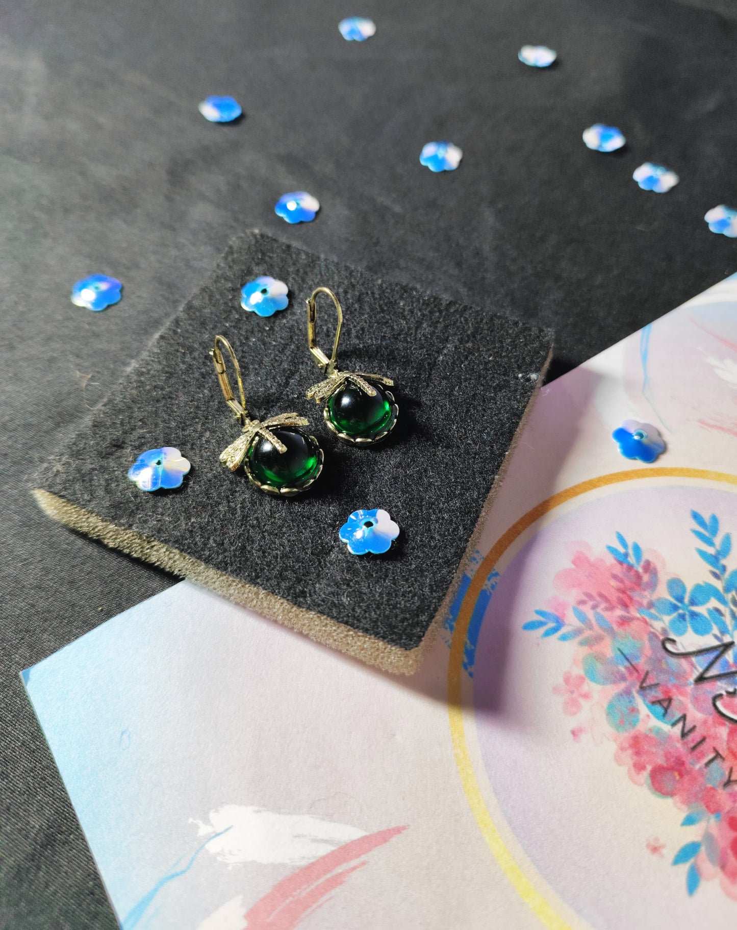 ARETES ALAS DE LIBELULA