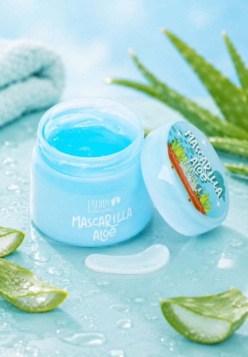 Mascarilla Facial de Aloe con Ácido Hialurónico 75ml | Trendy