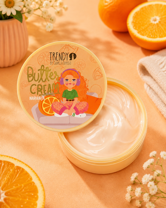 Crema corporal hidratante de mantequilla Nia-Vanity, frasco de 200g con textura cremosa y suave para la piel.
