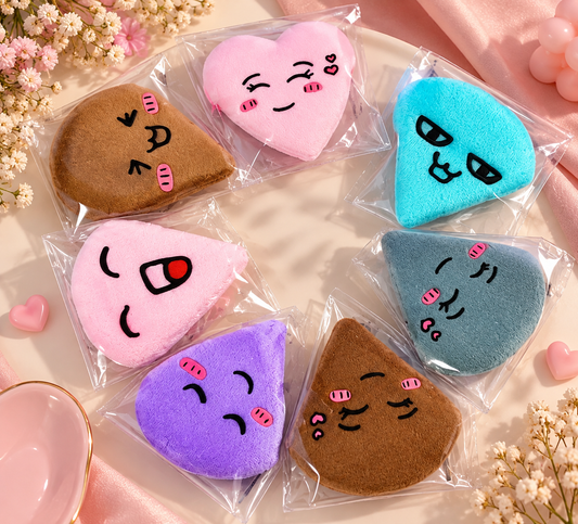 Borlas Fluffy Cutie Puffs 🧸 | Ultra Suaves para Polvo Suelto o Compacto