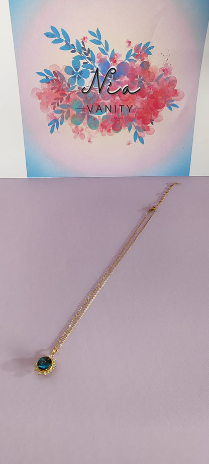 COLLAR DORADO SOL Y LUNA